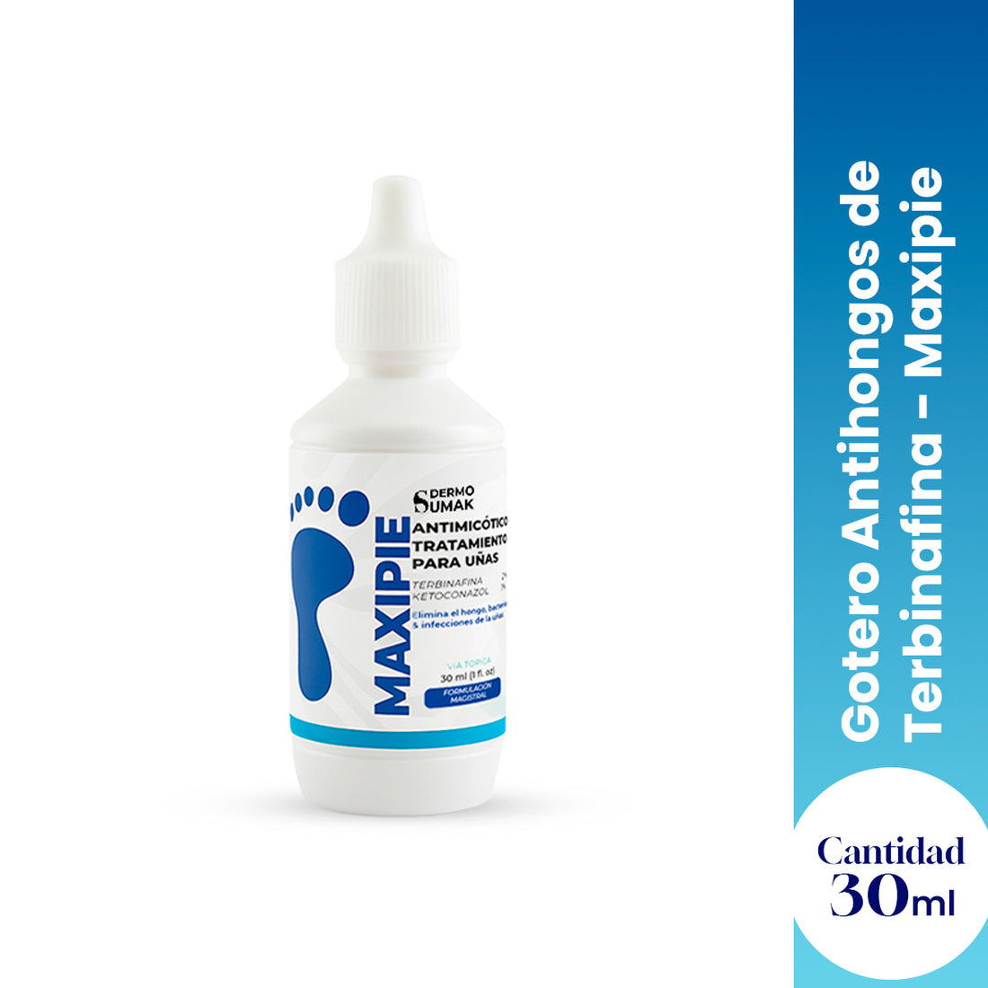 Maxipie – Gotero Antihongos de Terbinafina 30ml - Dermos Sumak