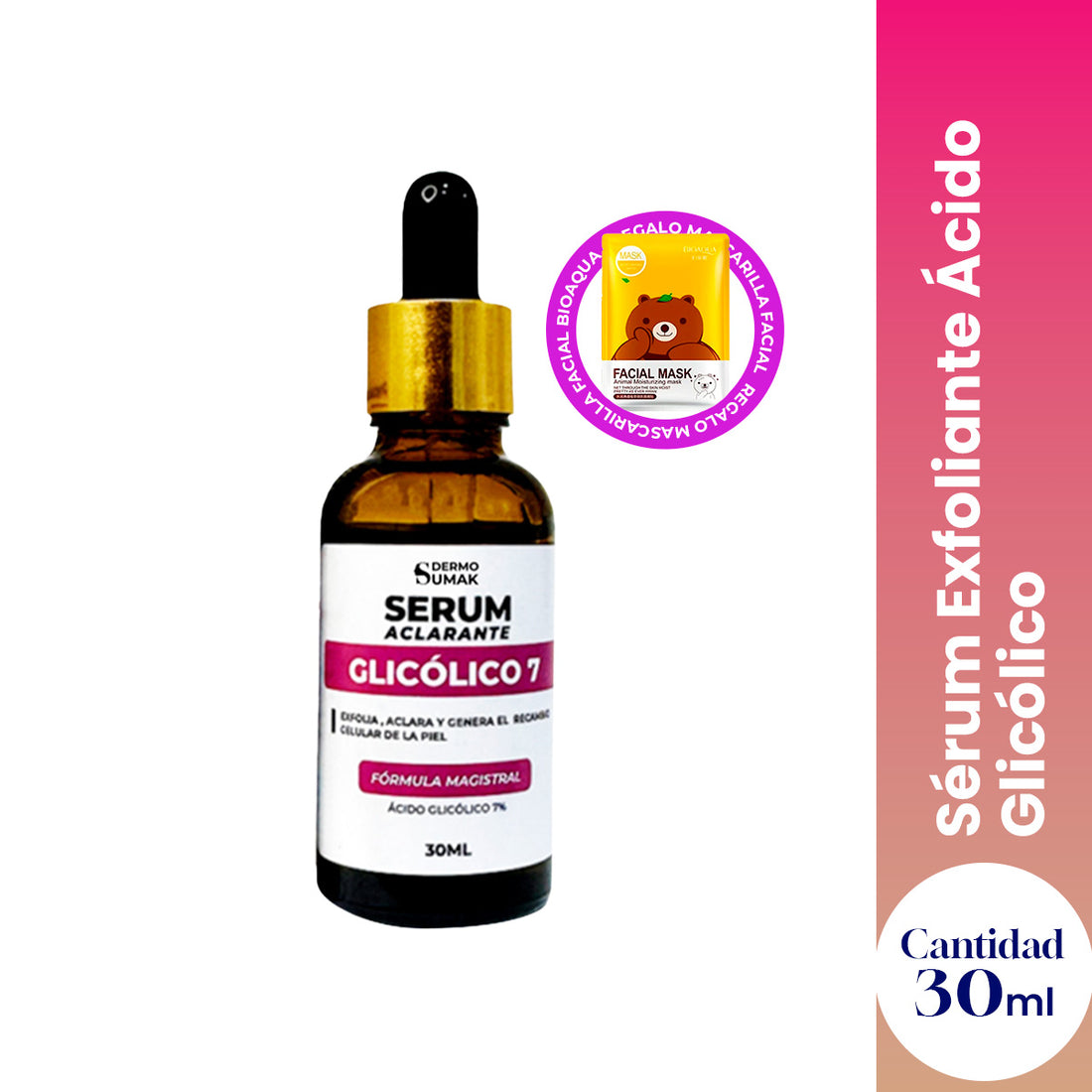 Sérum exfoliante Ácido Glicólico 30 ml - Dermo Sumak