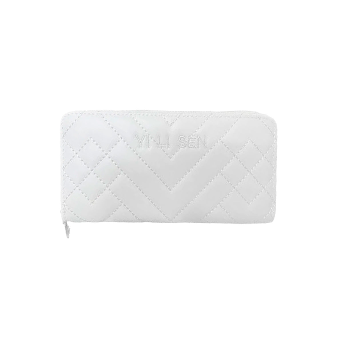 BILLETERA LARGA ELEGANTE MUJER BLANCO