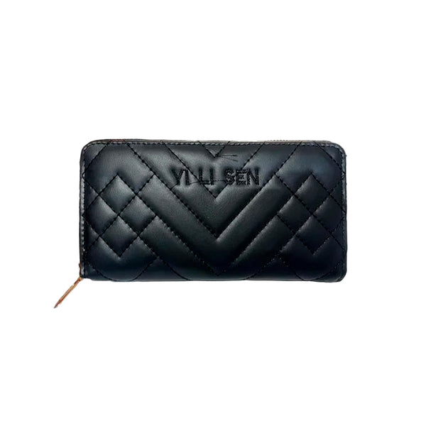 BILLETERA LARGA ELEGANTE MUJER NEGRO