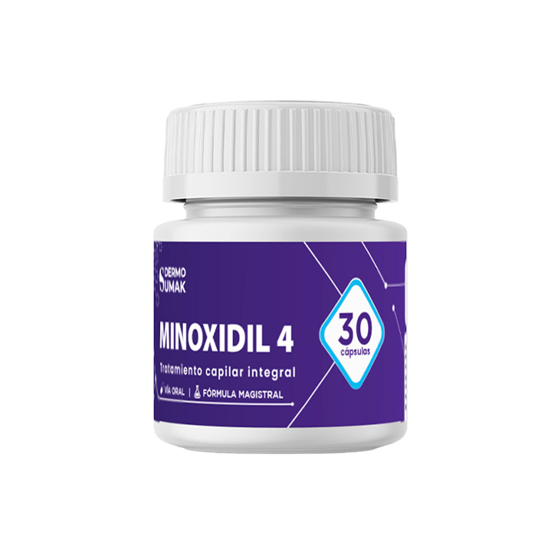Minoxidil 4 Mg 30 Capsulas - Dermo Sumak