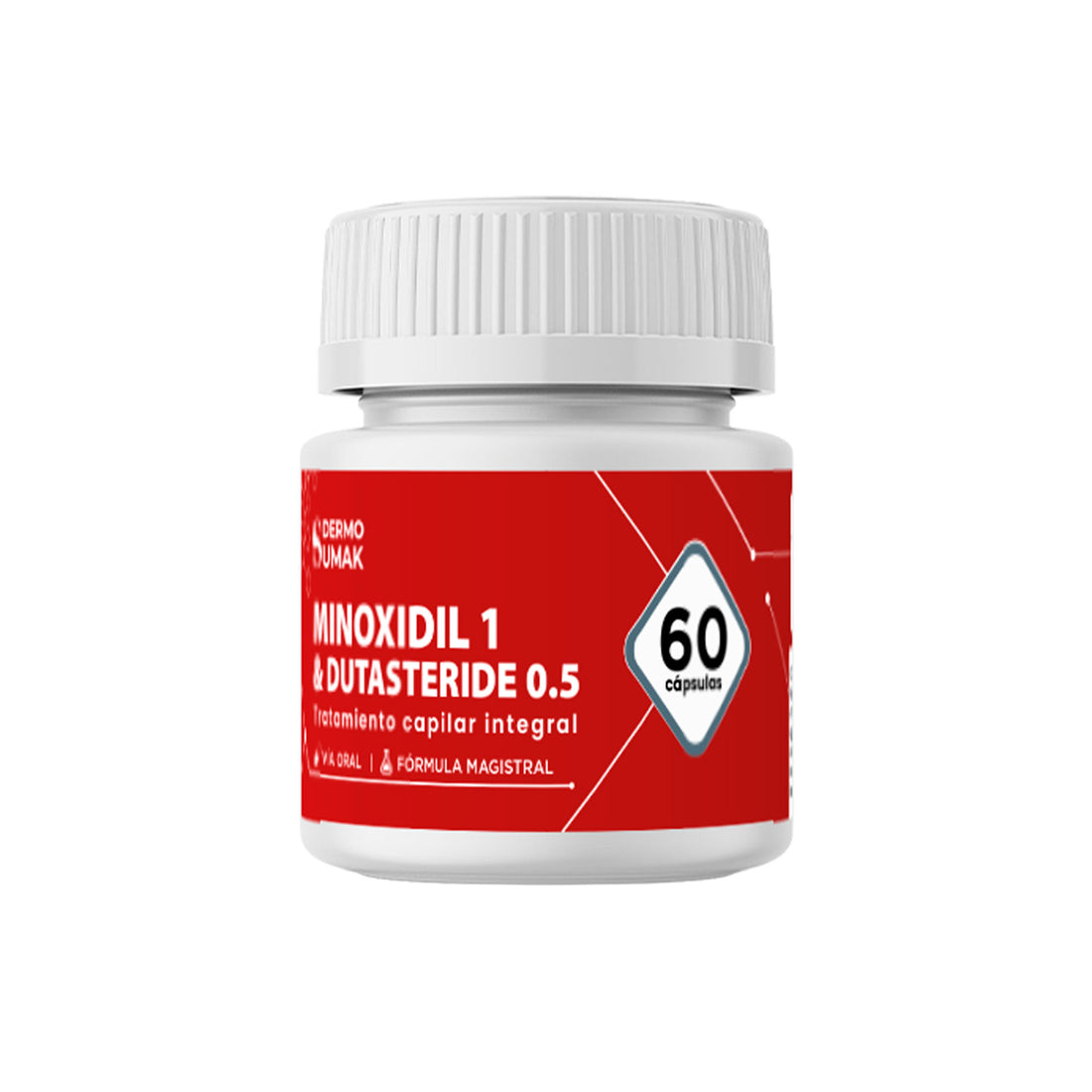 Minoxidil 1 mg &amp; Dutasteride 0,5 mg x 60 caps - Dermo Sumak