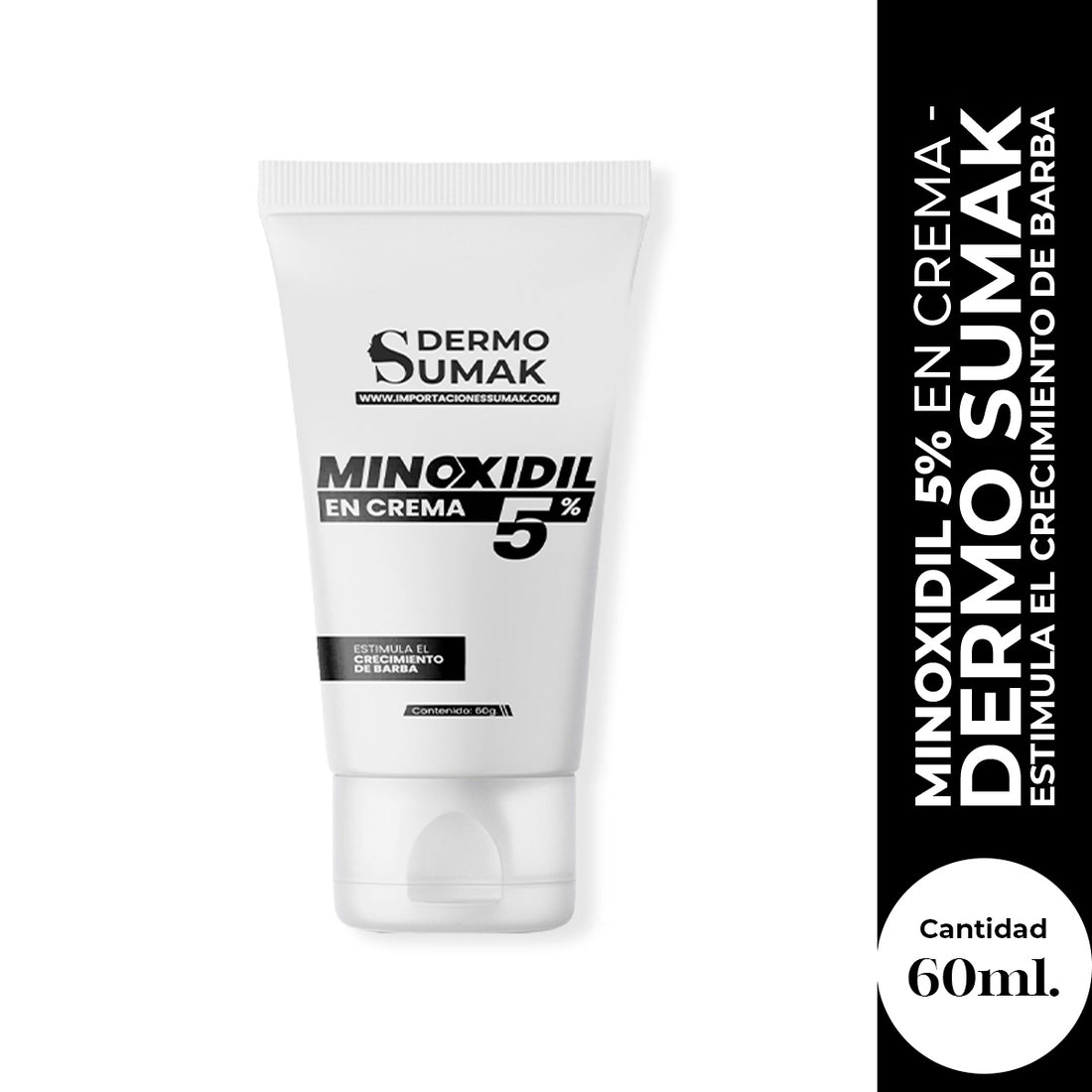 Dermo Sumak Minoxidil en Crema 5% 60g – Crecimiento de Barba