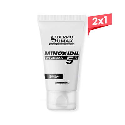 2X1 Dermo Sumak Minoxidil en Crema 5% 60g – Crecimiento de Barba