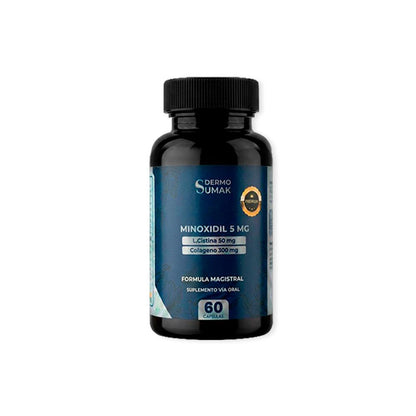 PREMIUN - MINOXIDIL 5MG &amp; L.CITINA &amp; COLAGENO 60 CAPSULAS DERMO SUMAK