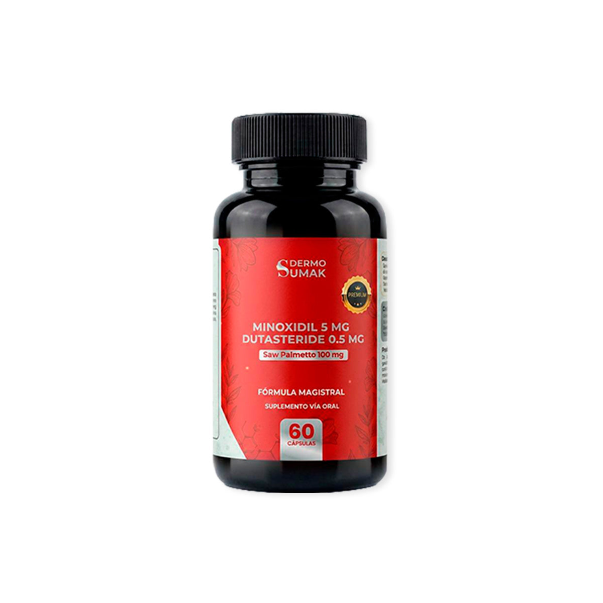 PREMIUN -  MINOXIDIL 5MG &amp; DUTASTERIDE 0.5MG &amp; SAW PALMETTO 60 CAPSULAS DERMO SUMAK