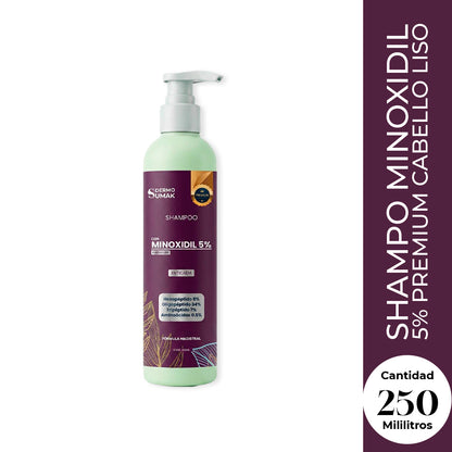 PREMIUN - SHAMPO MINOXIDIL 5%  CABELLO LISO