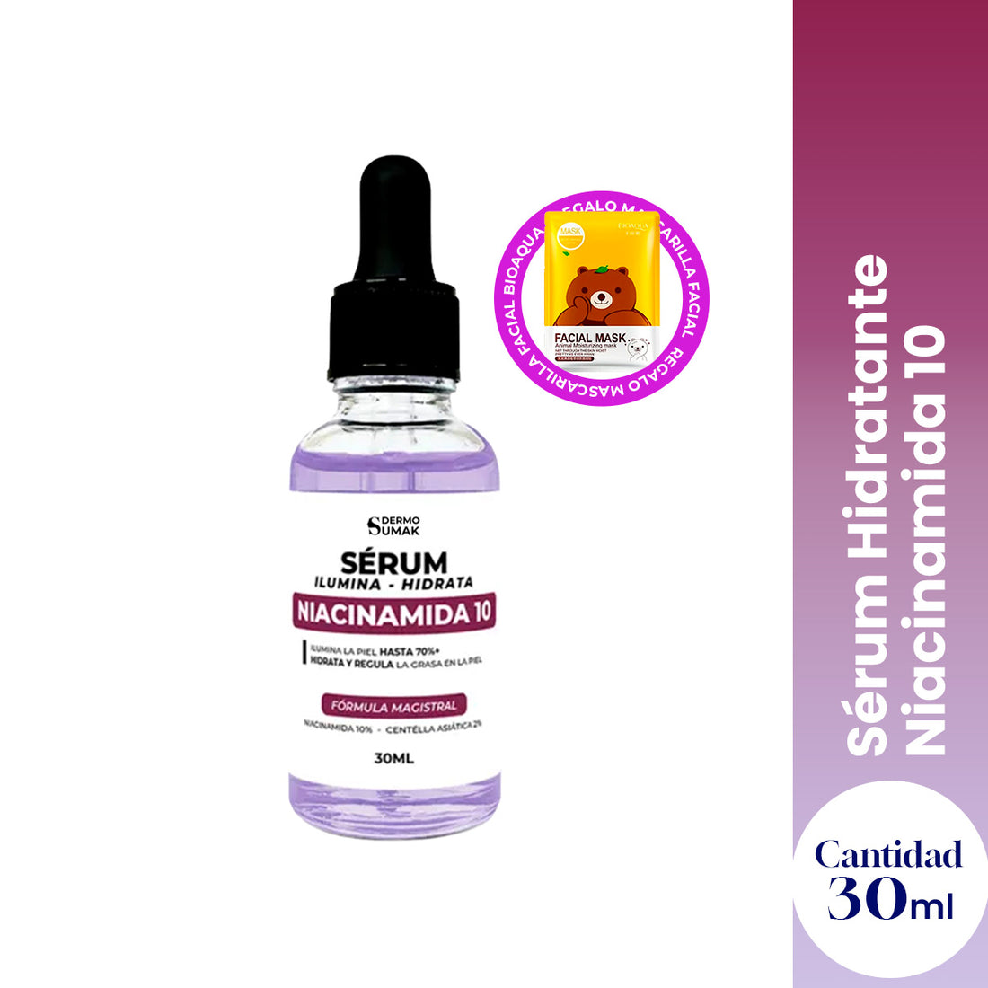 Sérum hidratante Niacinamida 10 - 30 ml - Dermo Sumak