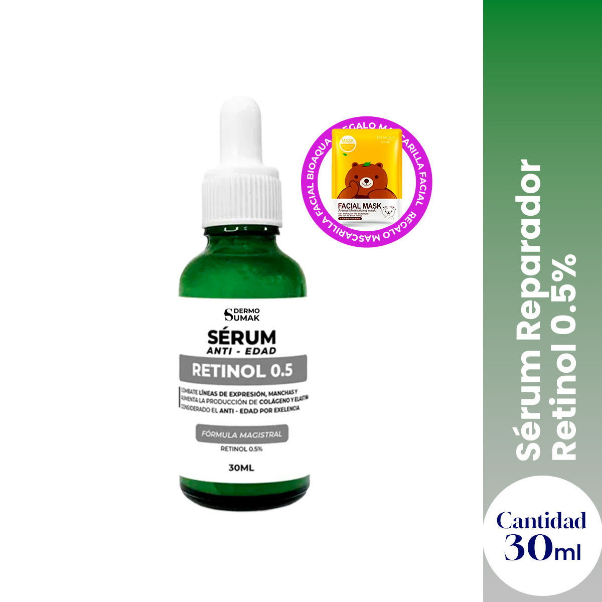 Sérum Reparador Retinol 0.5% 30 ml - Dermo Sumak