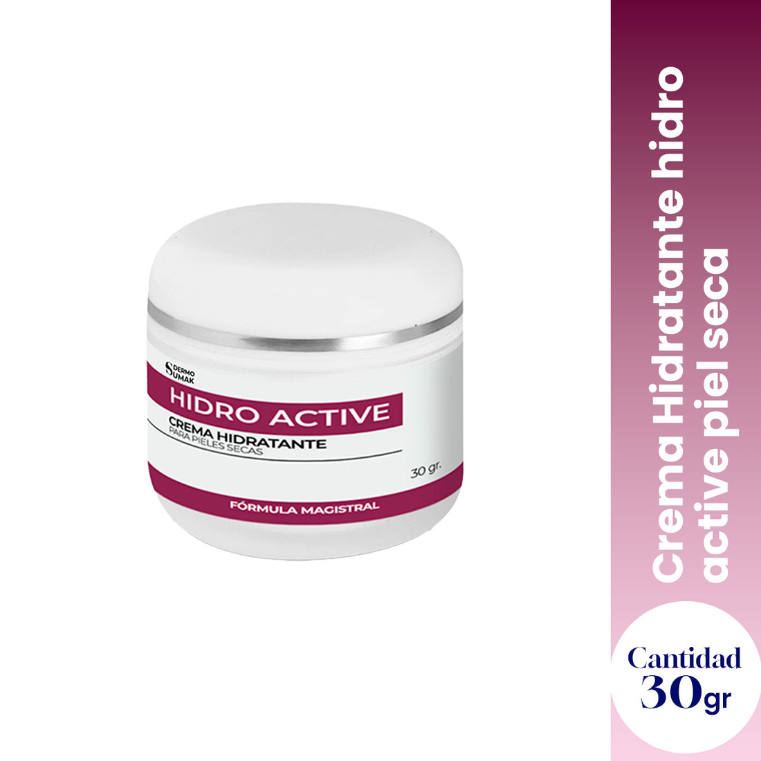 Crema Hidratante hidro active piel seca 30gr - Dermo Sumak