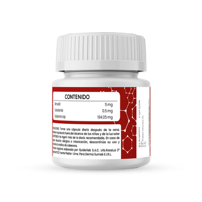 Minoxidil 5 mg &amp; Dutasteride 0.5 mg x 60 Cápsulas - Dermo Sumak