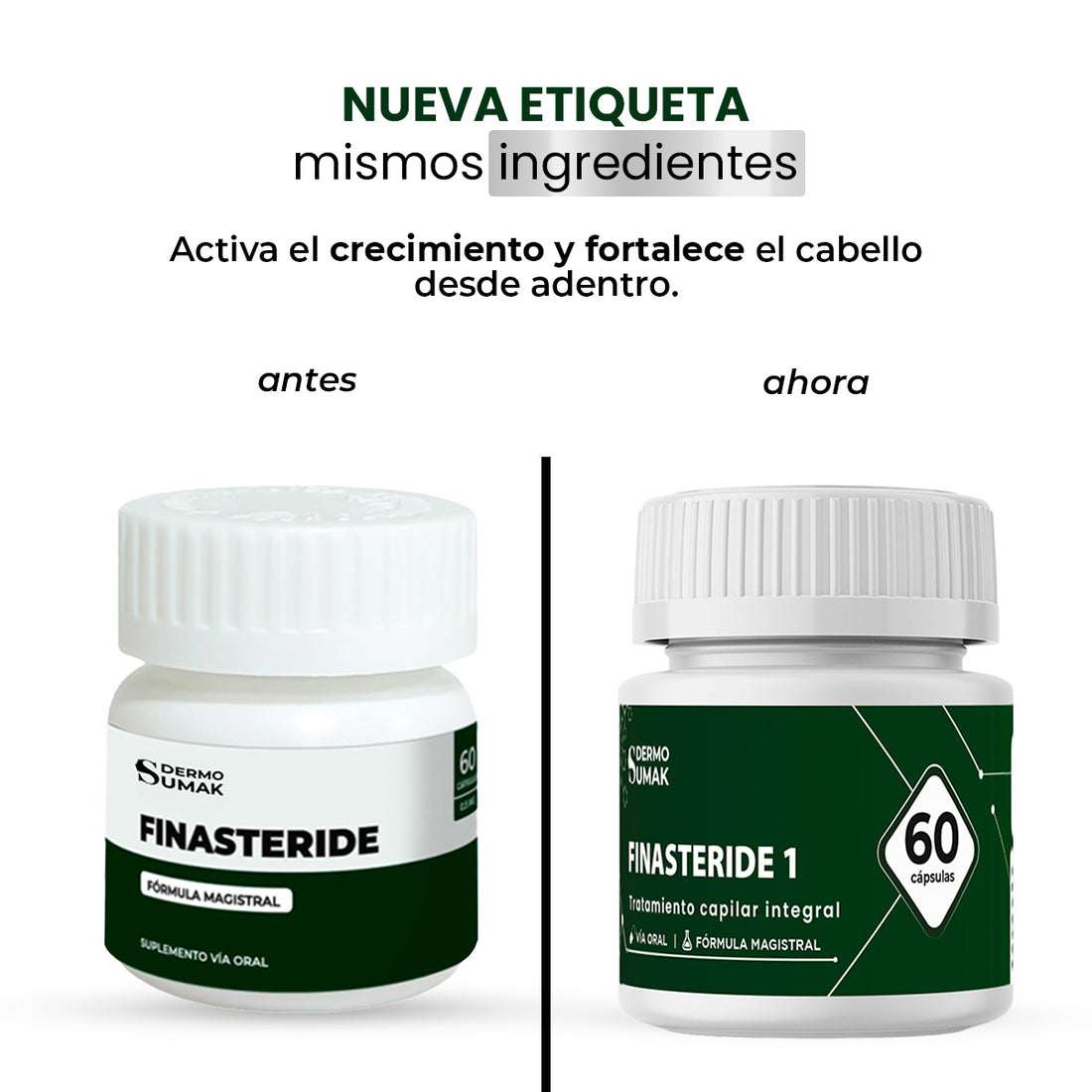 Finasteride 1mg x 60 Cápsulas - DERMOSUMAK