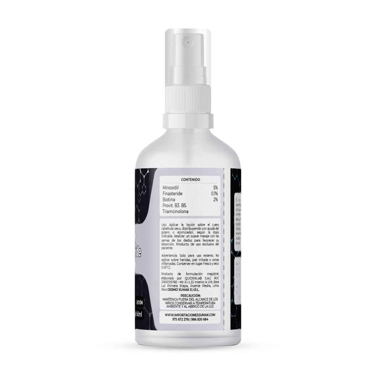 LOCIÓN MINOXIDIL &amp; FINASTERIDE &amp; BIOTINA  60ml - Dermo sumak