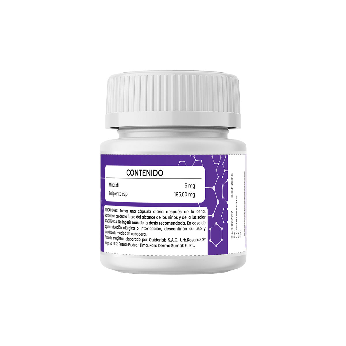 Minoxidil 5mg x 30 Cápsulas - Dermosumak
