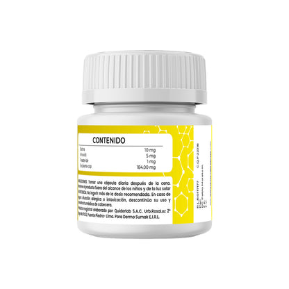 Finasteride 1 mg &amp; Minoxidil 5 mg &amp; Biotina 10 mg x 60 Cápsulas- Dermo Sumak