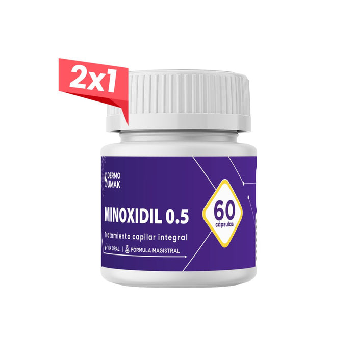 2X1 Minoxidil 0.5 Mg - 60 Capsulas Dermo Sumak