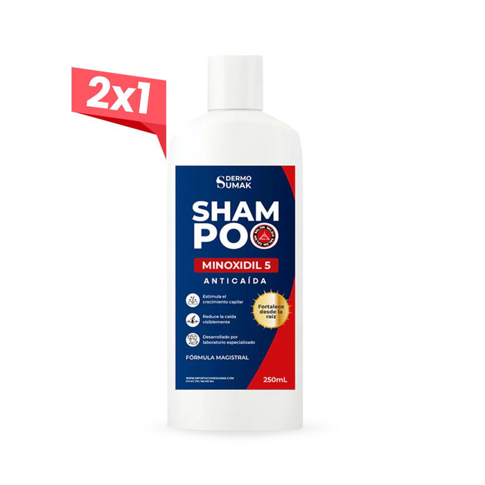 2X1 DERMO SUMAK – crecimiento capilar – SHAMPOO MINOXIDIL 5% 250ML