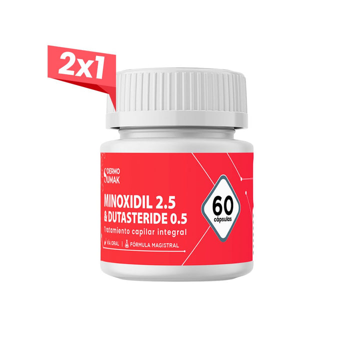 2X1 Minoxidil 2.5 mg & Dutasteride 0,5 mg x 60 caps - Dermo Sumak