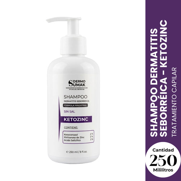 Dermo Sumak Ketozinc Shampoo Anticaspa Ketoconazol Sin Sal 250ml