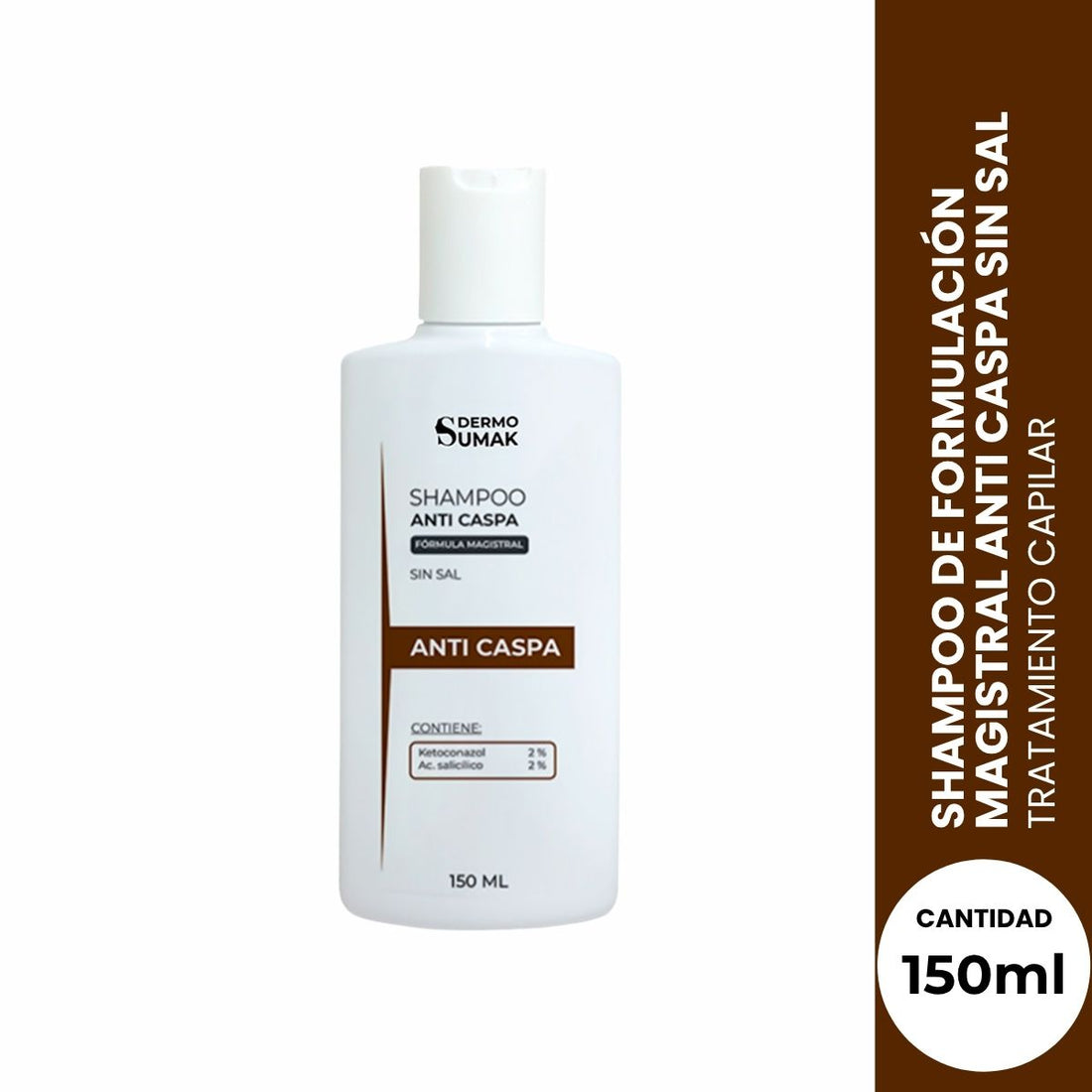SHAMPOO ANTI CASPA  SIN SAL 150ML - Dermo Sumak