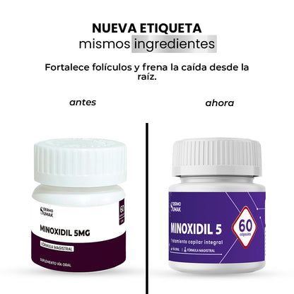 MINOXIDIL 5MG x 60 CÁPSULAS - DERMO SUMAK