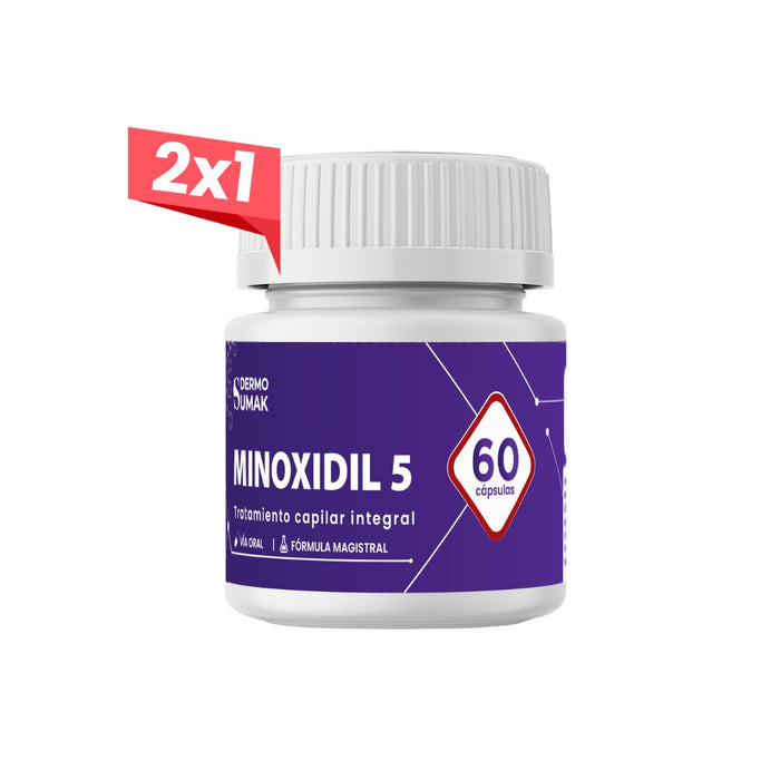 2X1 MINOXIDIL 5MG x 60 CÁPSULAS - DERMO SUMAK