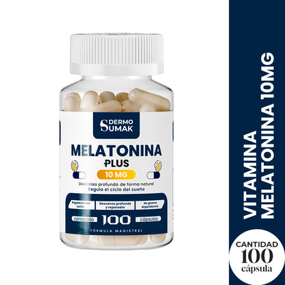 DERMOSUMAK – MELATONINA 10MG PLUS – 100 CÁPSULAS
