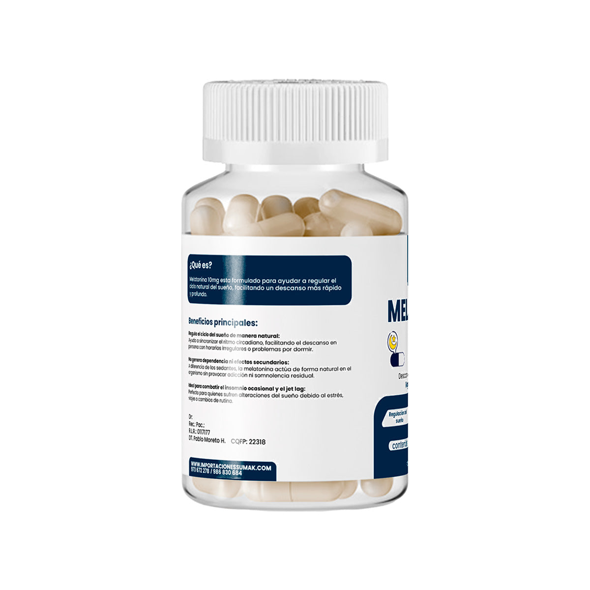 DERMOSUMAK – MELATONINA 10MG PLUS – 100 CÁPSULAS