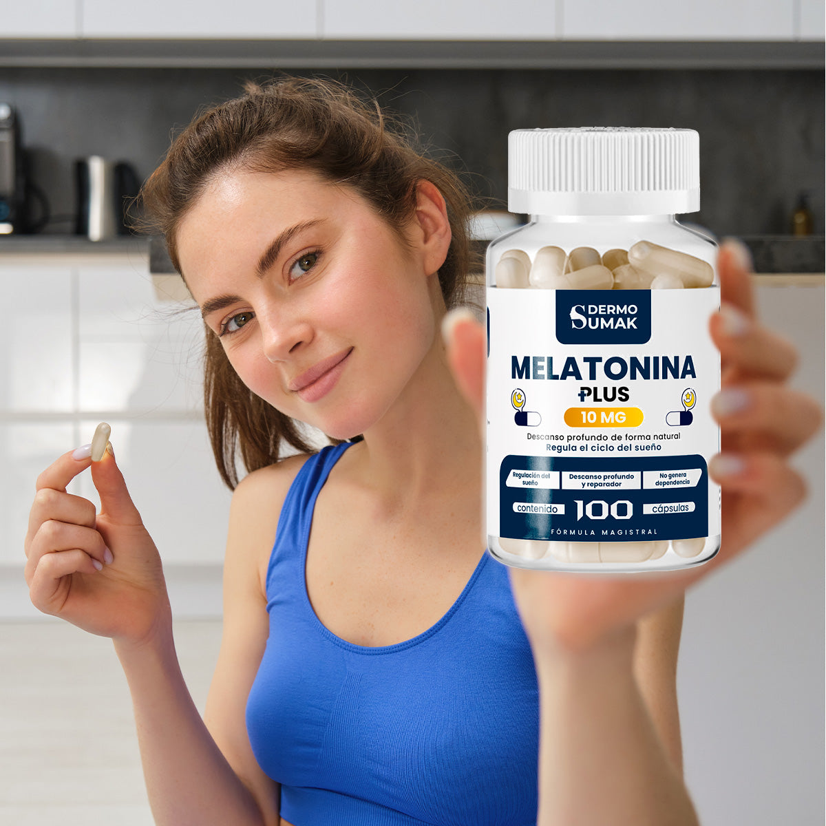 DERMOSUMAK – MELATONINA 10MG PLUS – 100 CÁPSULAS
