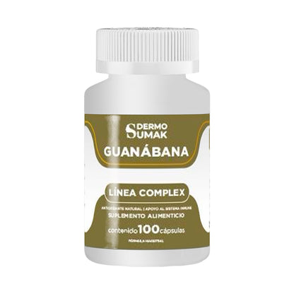 DERMO SUMAK – SUPLEMENTO ANTIOXIDANTE Y DIGESTIVO – GUANÁBANA ANTIOXIDANTE NATURAL – 100 CÁPSULAS