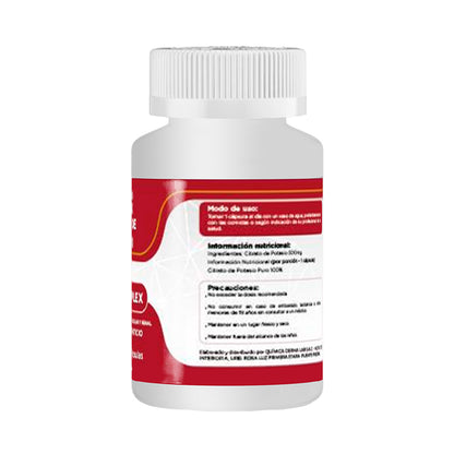 DERMO SUMAK – SUPLEMENTO PARA SALUD MUSCULAR Y NERVIOSA – CITRATO DE POTASIO SALUD MUSCULAR – 100 CÁPSULAS