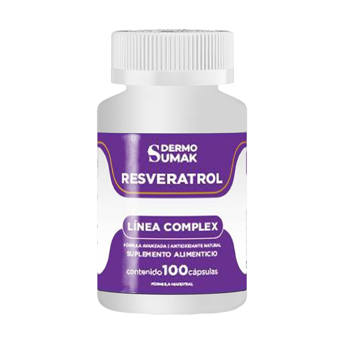 DERMO SUMAK – SUPLEMENTO ANTIOXIDANTE – RESVERATROL FÓRMULA NATURAL – 100 CÁPSULAS