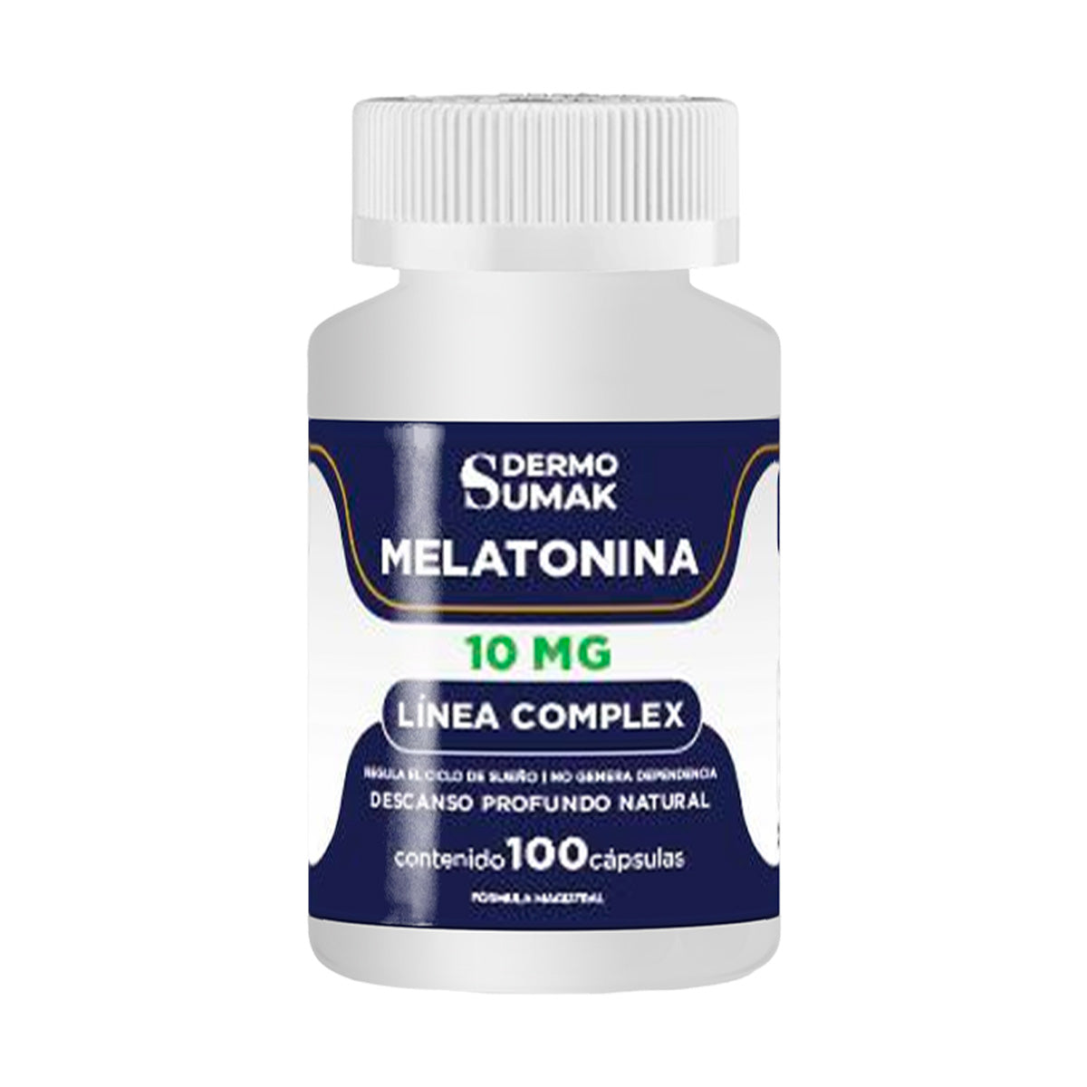 DERMO SUMAK – MELATONINA 10 MG COMPLEX – 100 CÁPSULAS