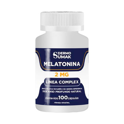 DERMO SUMAK – MELATONINA 2 MG COMPLEX – 100 CÁPSULAS