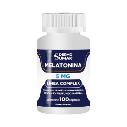 DERMO SUMAK – MELATONINA 5 MG COMPLEX – 100 CÁPSULAS