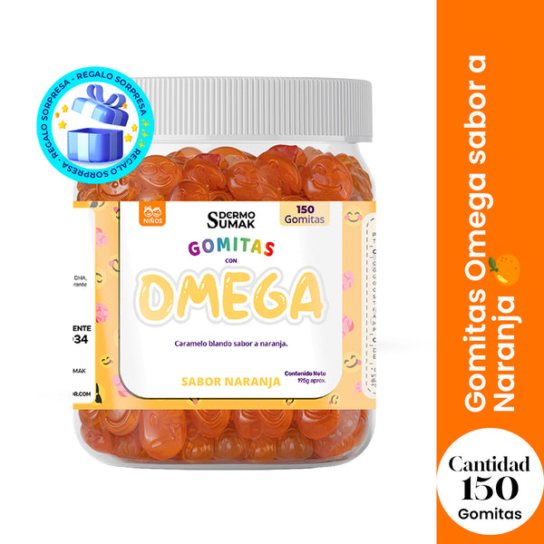 GOMITAS OMEGA - NIÑOS 150 GOMITAS - DERMO SUMAK