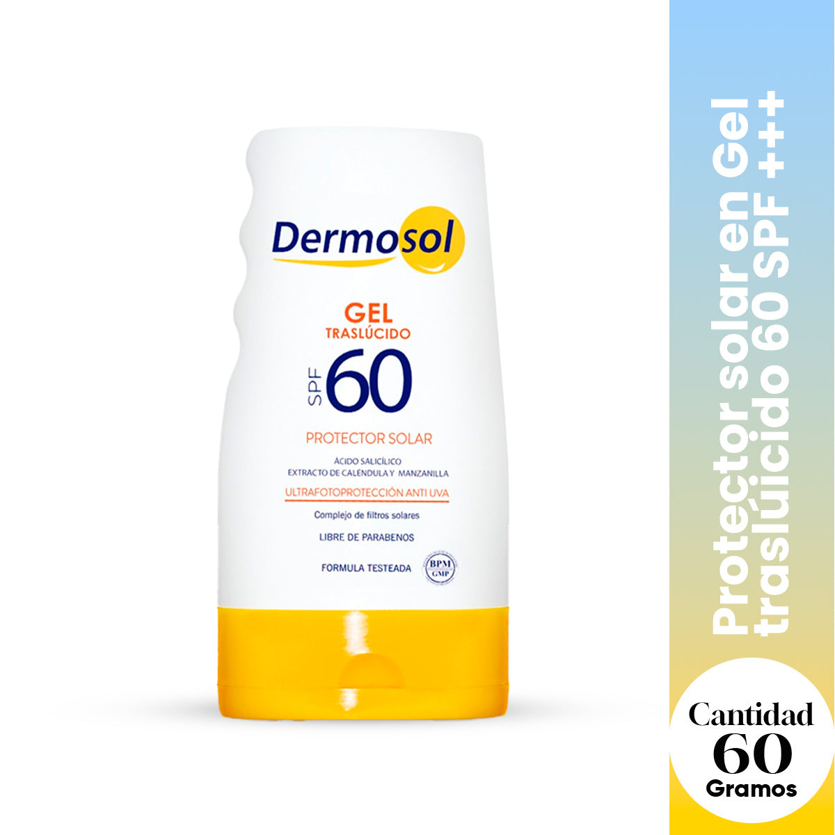 Dermosol Fotoprotector Solar en Gel 60 SPF – Piel Grasa 60g
