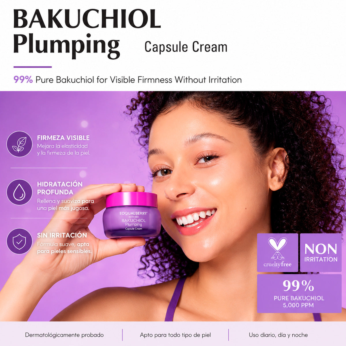 EQQUALBERRY Bakuchiol Plumping Capsule Cream