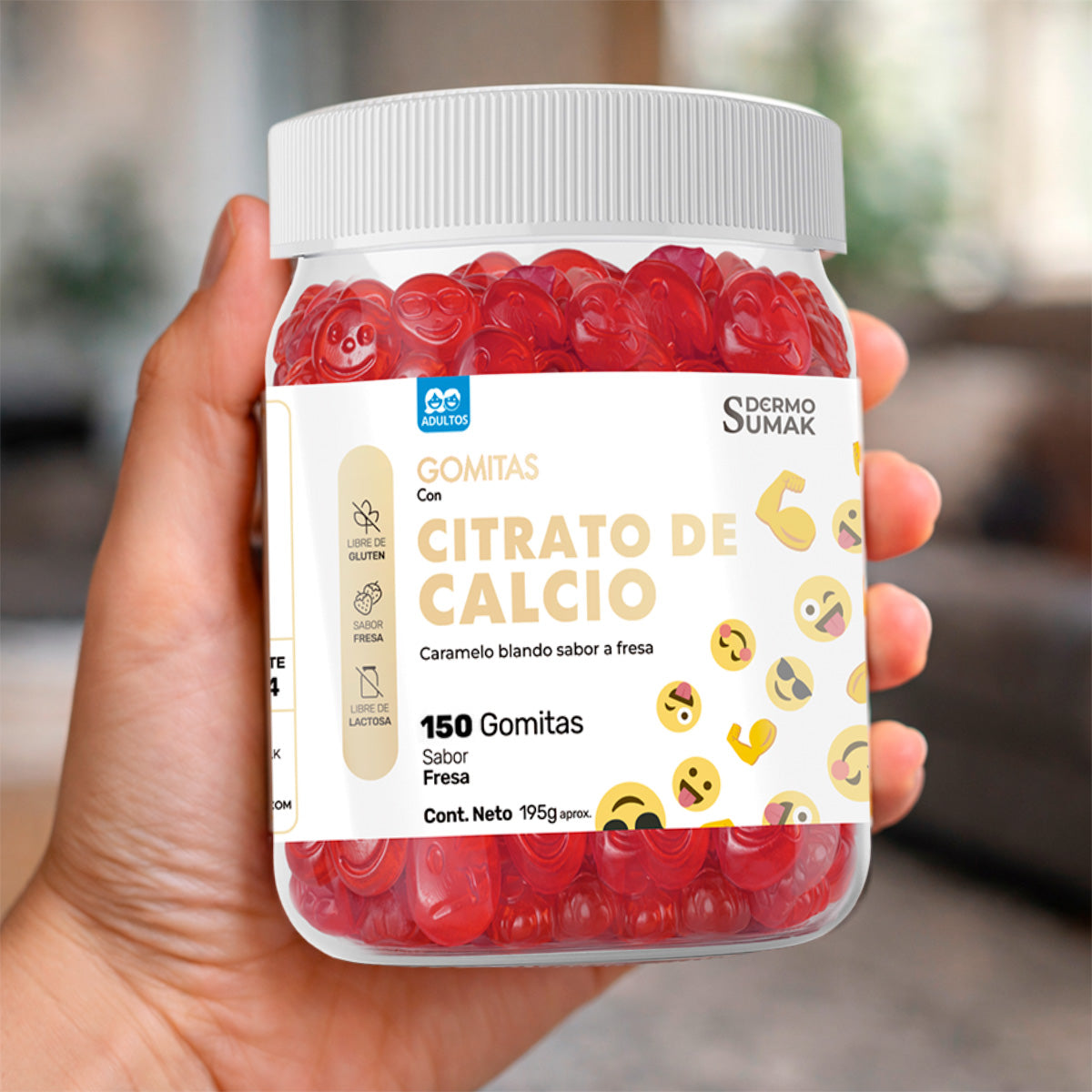 GOMITAS CALCIO - ADULTO 150 GOMITAS - DERMO SUMAK