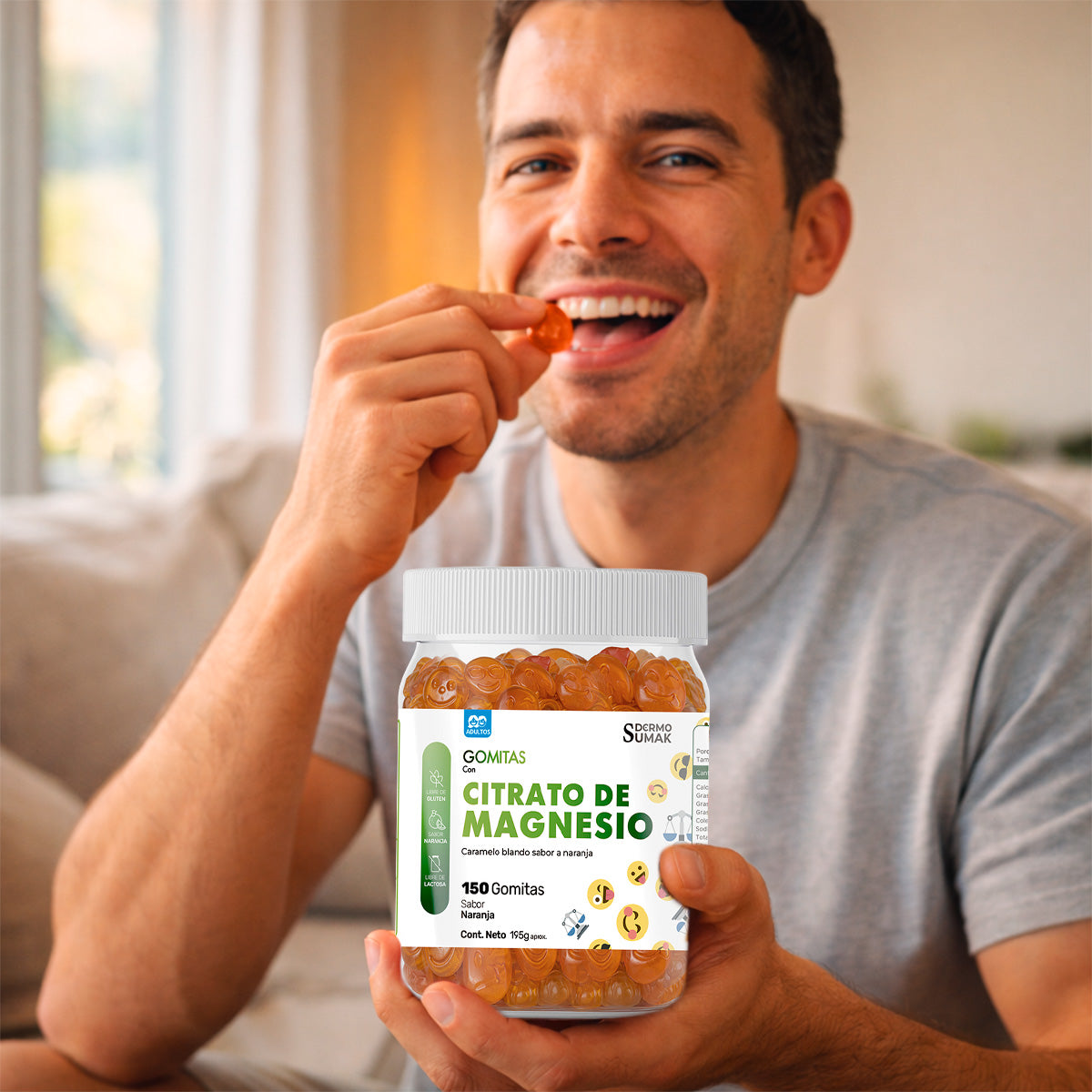 GOMITAS CITRATO DE MAGNESIO - ADULTO 150 GOMITAS - DERMO SUMAK