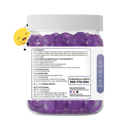GOMITAS COLÁGENO Y BIOTINA - ADULTO 150 GOMITAS - DERMO SUMAK
