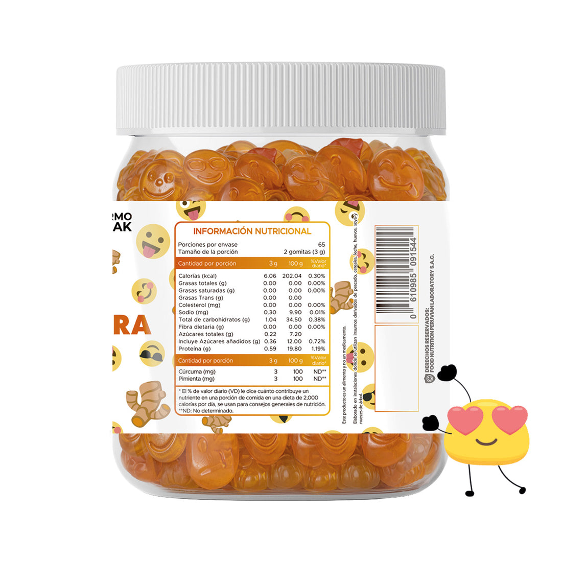 GOMITAS DE CURCUMA Y PIMIENTA NEGRA ADULTOS 150 GOMITAS - DERMO SUMAK