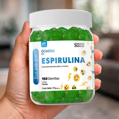 GOMITAS ESPIRULINA - ADULTO 150 GOMITAS - DERMO SUMAK