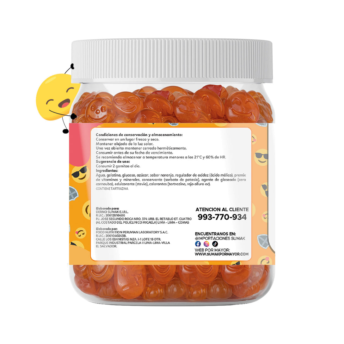 GOMITAS MULTI-VITAMINAS - NIÑOS 150 GOMITAS - DERMO SUMAK