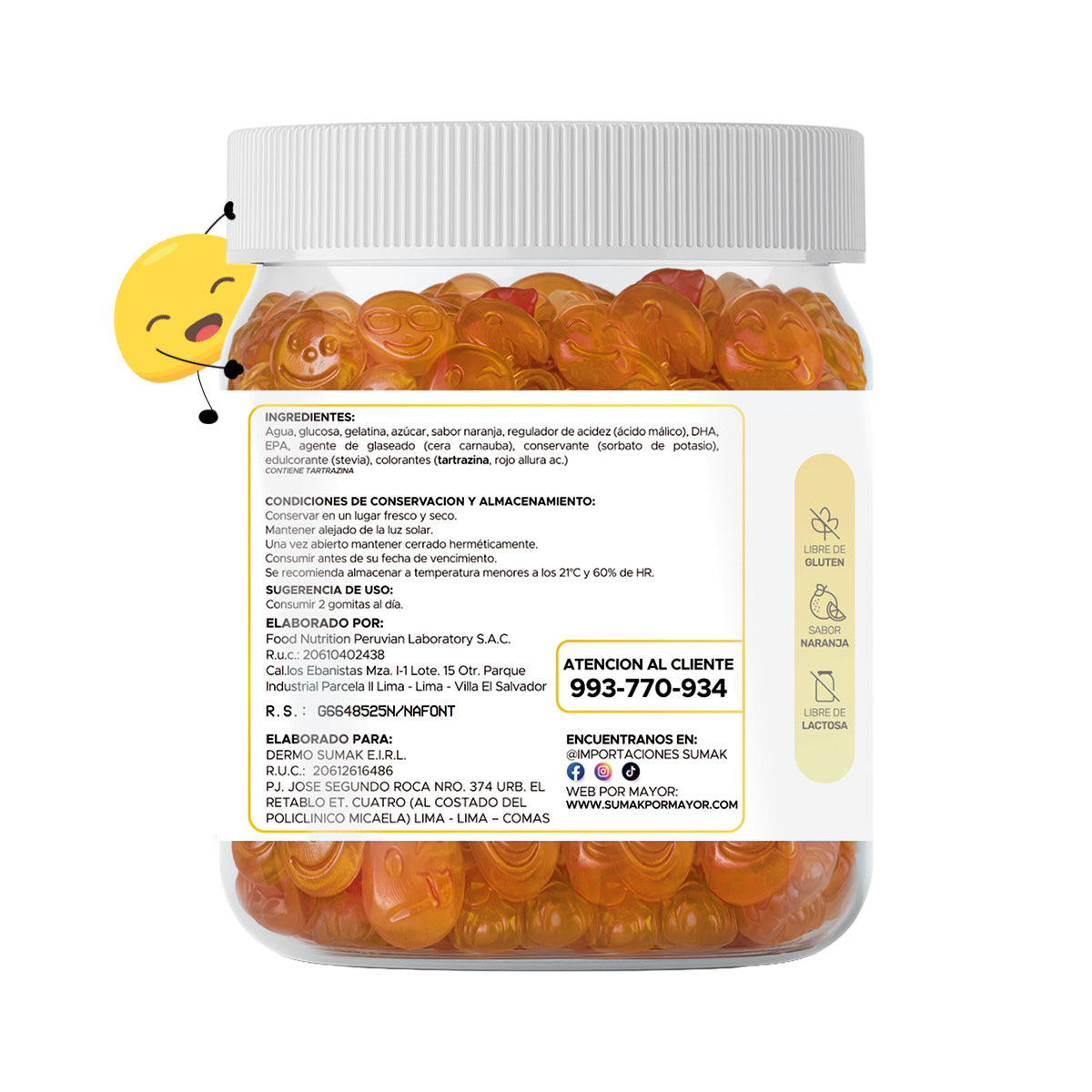 GOMITAS OMEGA - ADULTO 150 GOMITAS - DERMO SUMAK