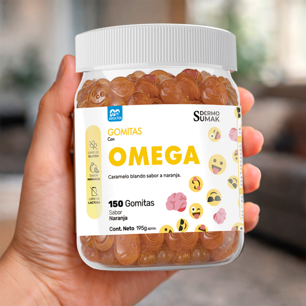 GOMITAS OMEGA - ADULTO 150 GOMITAS - DERMO SUMAK