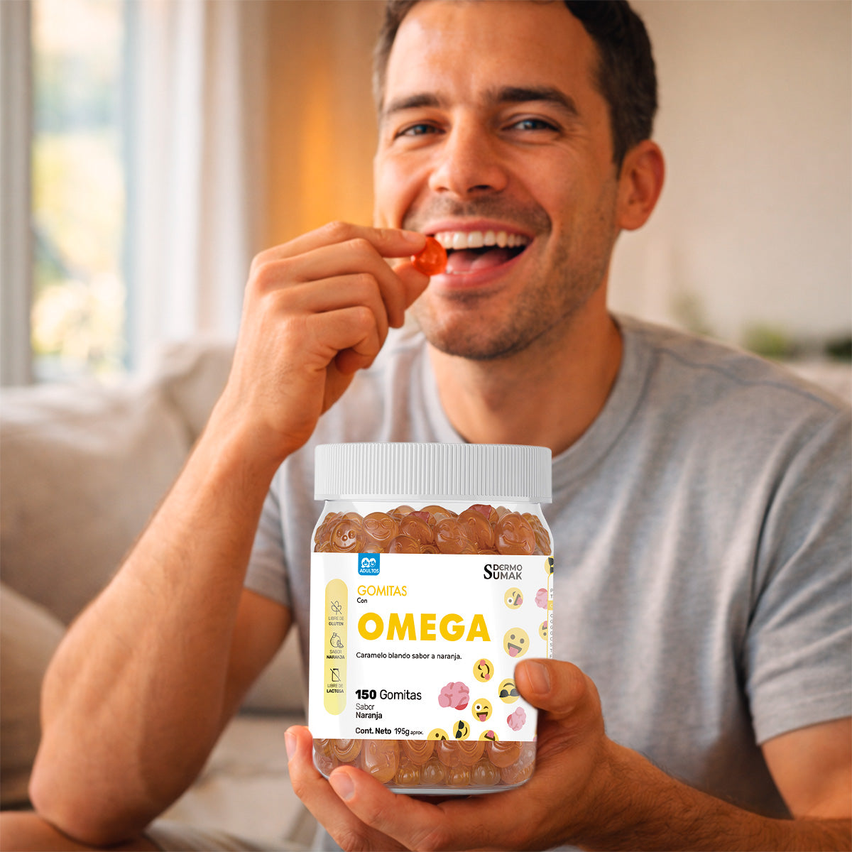GOMITAS OMEGA - ADULTO 150 GOMITAS - DERMO SUMAK