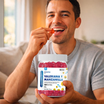 GOMITAS VALERIANA Y MANZANILLA - ADULTO 150 GOMITAS - DERMO SUMAK