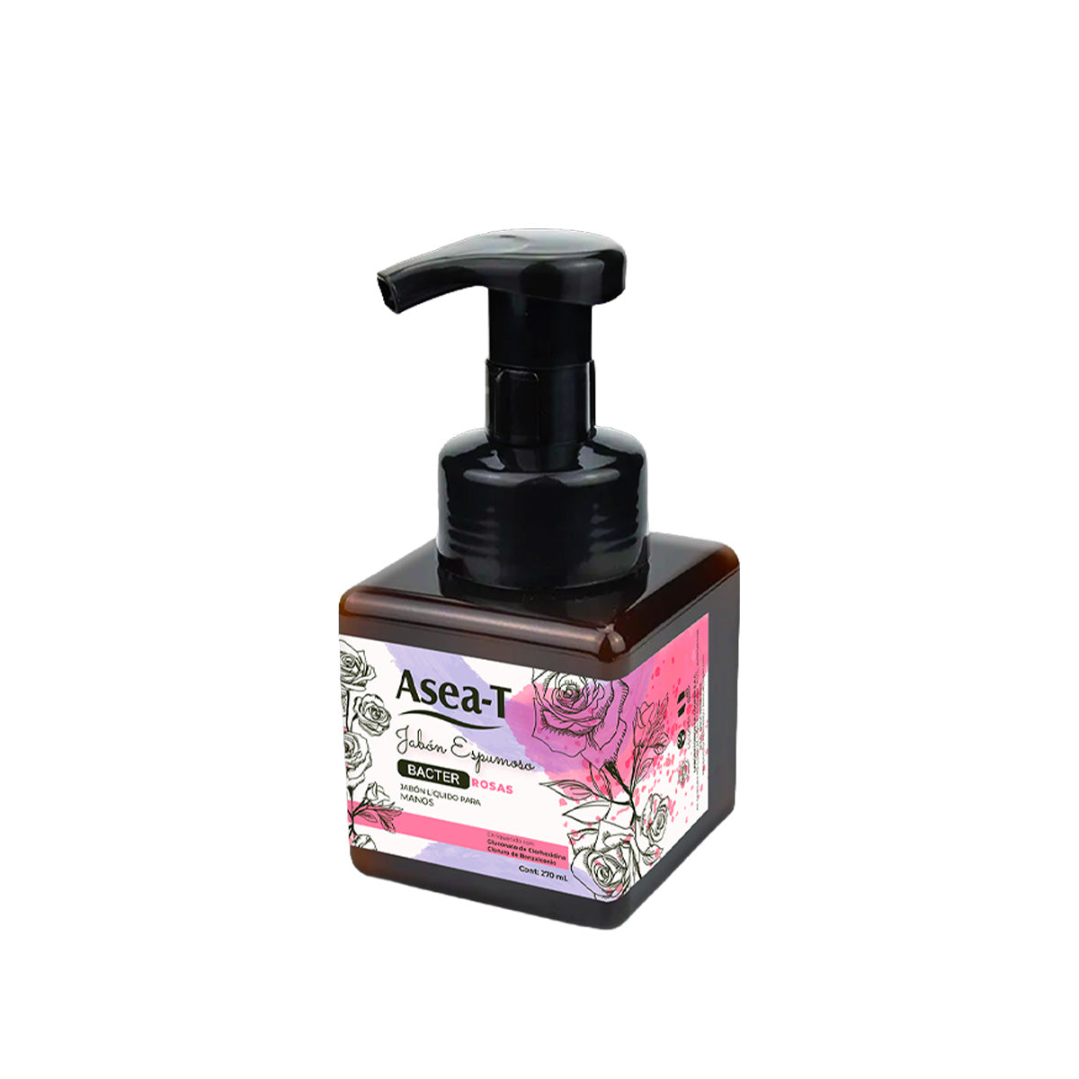 ASEA-T Jabón Espumoso BACTER ROSAS 270ml - La Cooper
