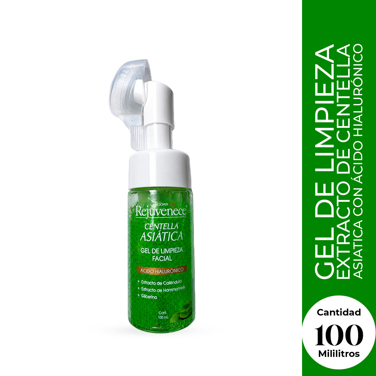 Gel de Limpieza Extracto de Centella Asiática con Ácido Hialurónico 100ml - La Cooper